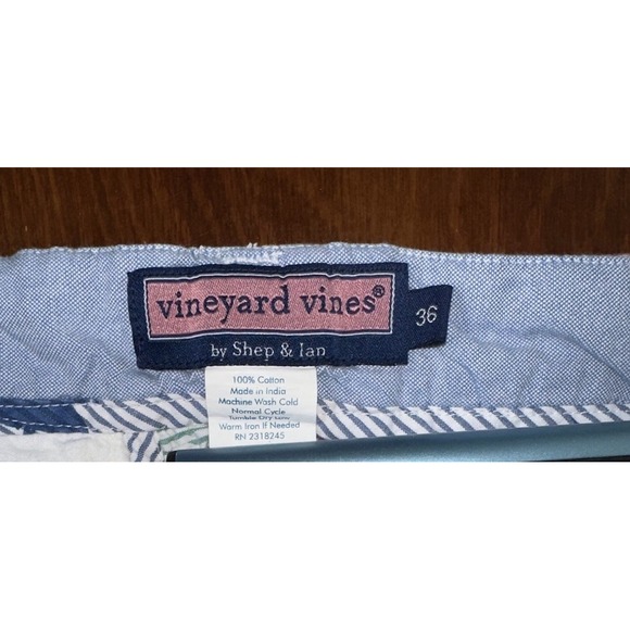 Vineyard Vines Patchwork Seersucker Shorts Crab Fish Cocktail All Over Print 36 - Picture 6 of 6